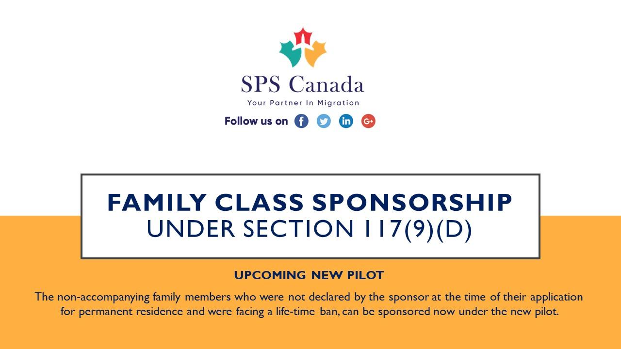 Sponsor Non-disclosed family members under the new two-year pilot program