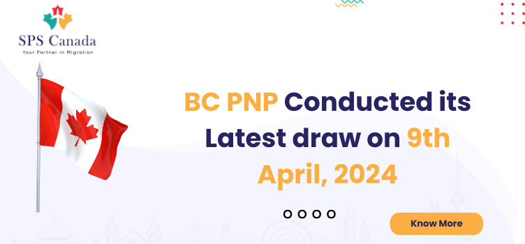 BC PNP latest Draw on 9th April.